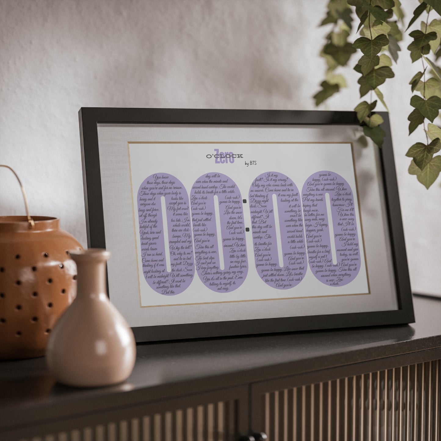 Framed Zero 0'Clock English Lyrics