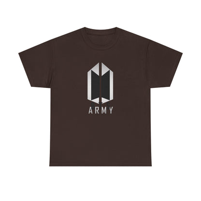 BTS ARMY Logo Tee — Minimalist K-Pop Fan T-Shirt