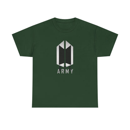 BTS ARMY Logo Tee — Minimalist K-Pop Fan T-Shirt