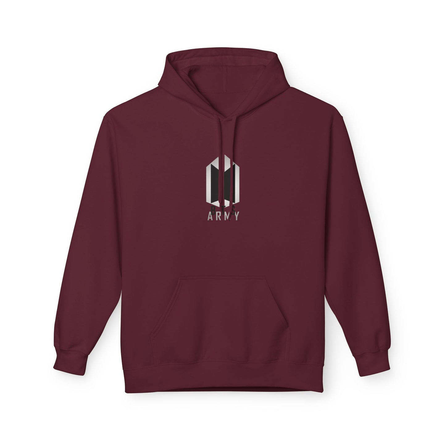 Minimal BTS Logo Hoodie — K-Pop Fan Pullover