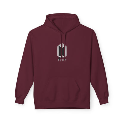 Minimal BTS Logo Hoodie — K-Pop Fan Pullover