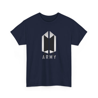 BTS ARMY Logo Tee — Minimalist K-Pop Fan T-Shirt