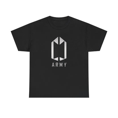 BTS ARMY Logo Tee — Minimalist K-Pop Fan T-Shirt