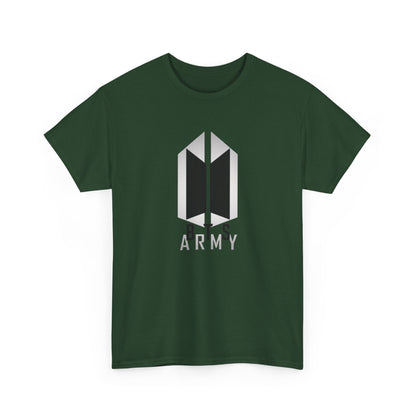 BTS ARMY Logo Tee — Minimalist K-Pop Fan T-Shirt