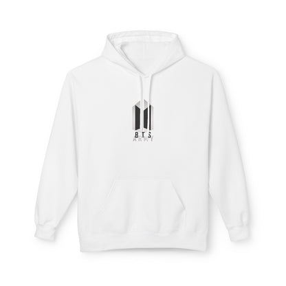 Minimal BTS Logo Hoodie — K-Pop Fan Pullover
