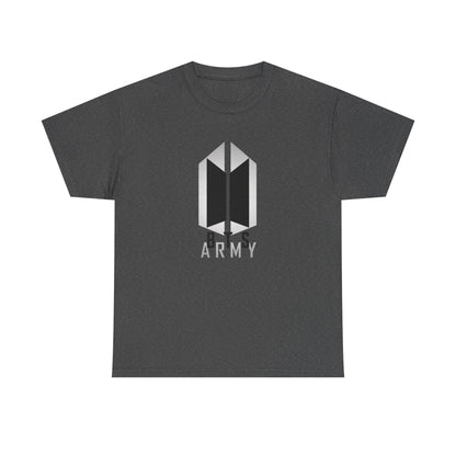 BTS ARMY Logo Tee — Minimalist K-Pop Fan T-Shirt
