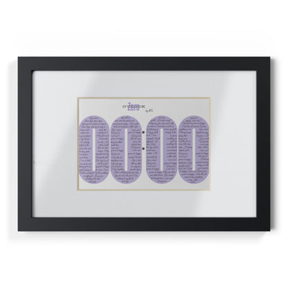 Framed Zero 0'Clock English Lyrics