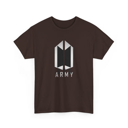 BTS ARMY Logo Tee — Minimalist K-Pop Fan T-Shirt
