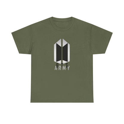 BTS ARMY Logo Tee — Minimalist K-Pop Fan T-Shirt