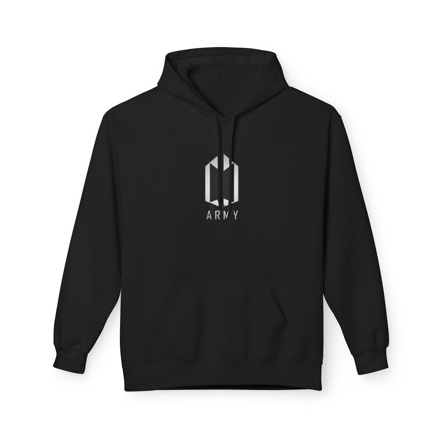 Minimal BTS Logo Hoodie — K-Pop Fan Pullover