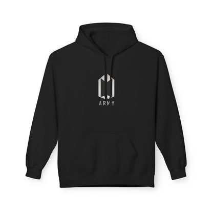 Minimal BTS Logo Hoodie — K-Pop Fan Pullover