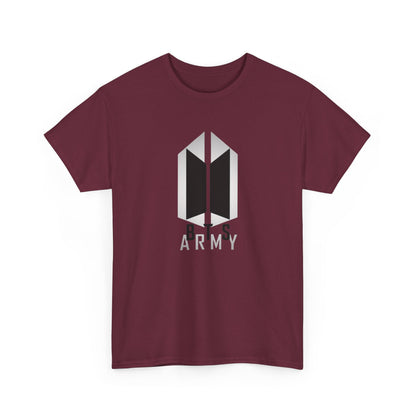 BTS ARMY Logo Tee — Minimalist K-Pop Fan T-Shirt