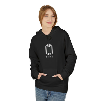 Minimal BTS Logo Hoodie — K-Pop Fan Pullover